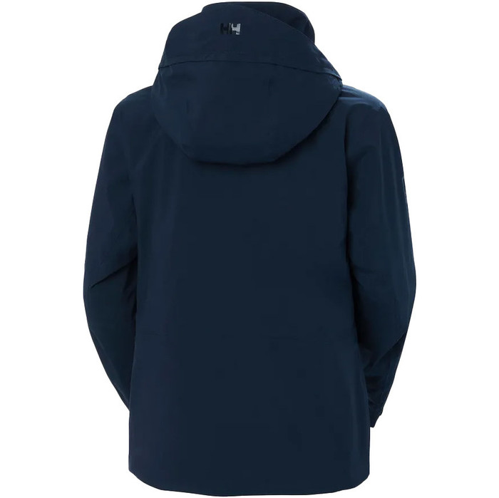 2023 Helly Hansen Mujer HP Racing Lifaloft Chaqueta De Vela Con Capucha 34268 - Navy